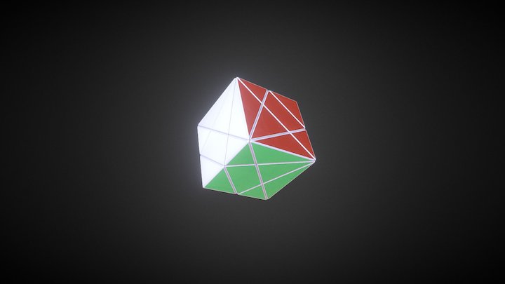 Skewed Rubiks Cube 3D Model