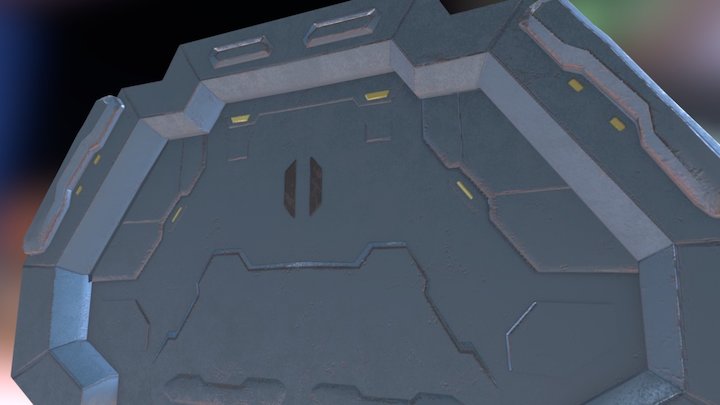 Sci Fi Door 3D Model