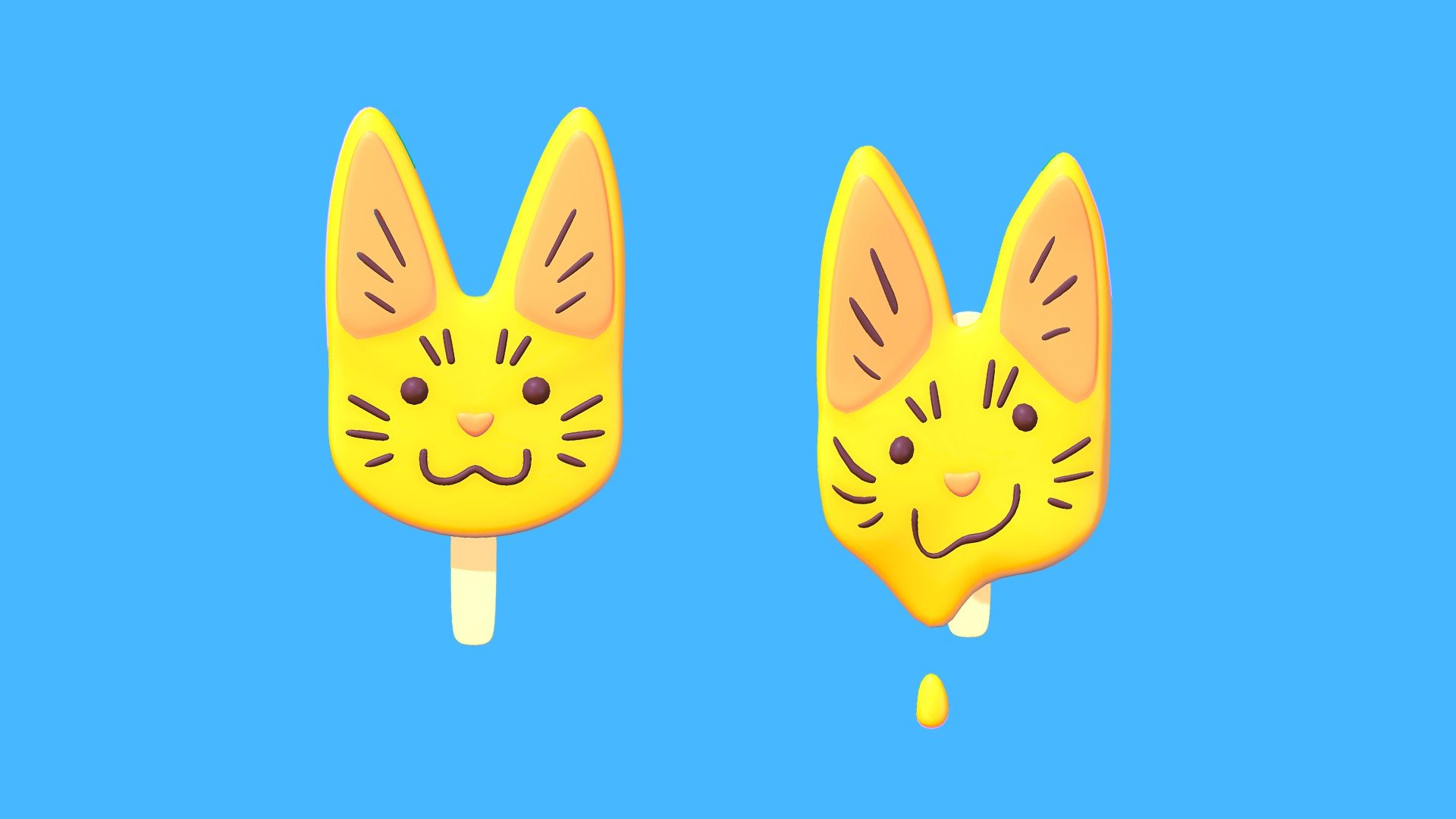 Kitty Cat Ice Cream😺🍦 3D model by yourejustjellyfish [406836d