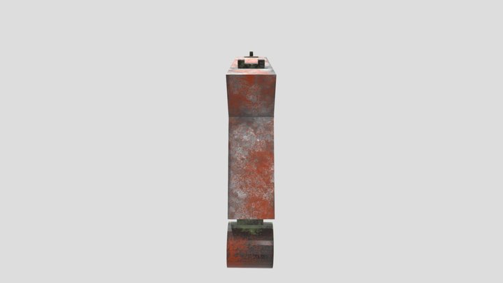 Rusty Laser Pistol 3D Model