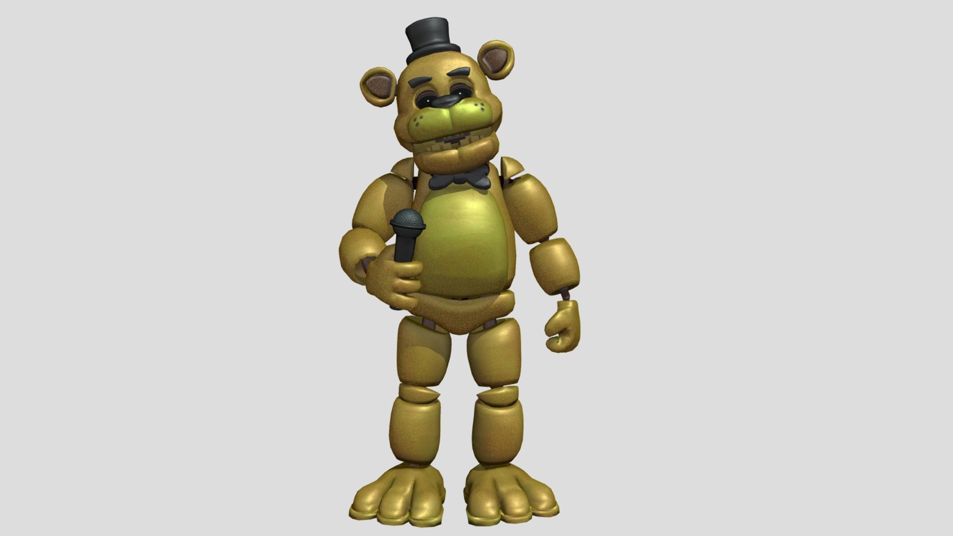 Golden Freddy 3D Model