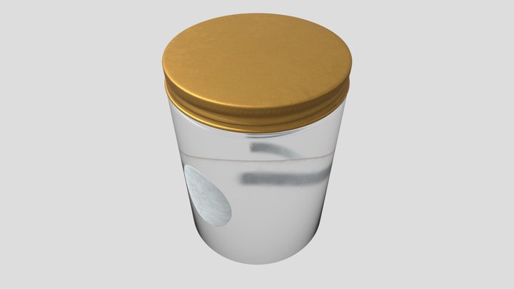 Frosted glass jar 3D Model