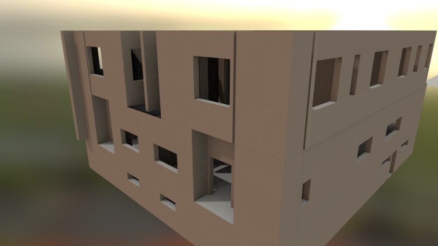 Progress/modeling exterior of house