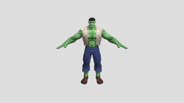 Hybrid Banner (Cutscene Model) -  Hulk 2003 Game 3D Model