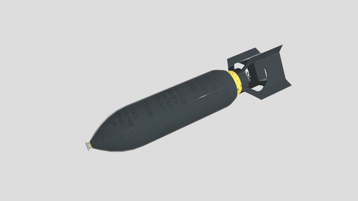bomb 550 World War II 3D Model