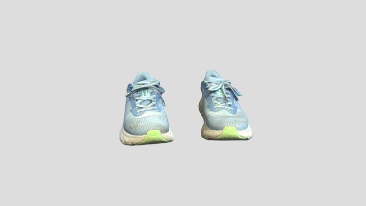 Hoka Shoes Blue 3D Model