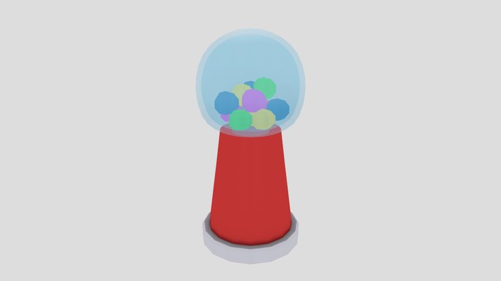 Gumball machine prop 3D Model