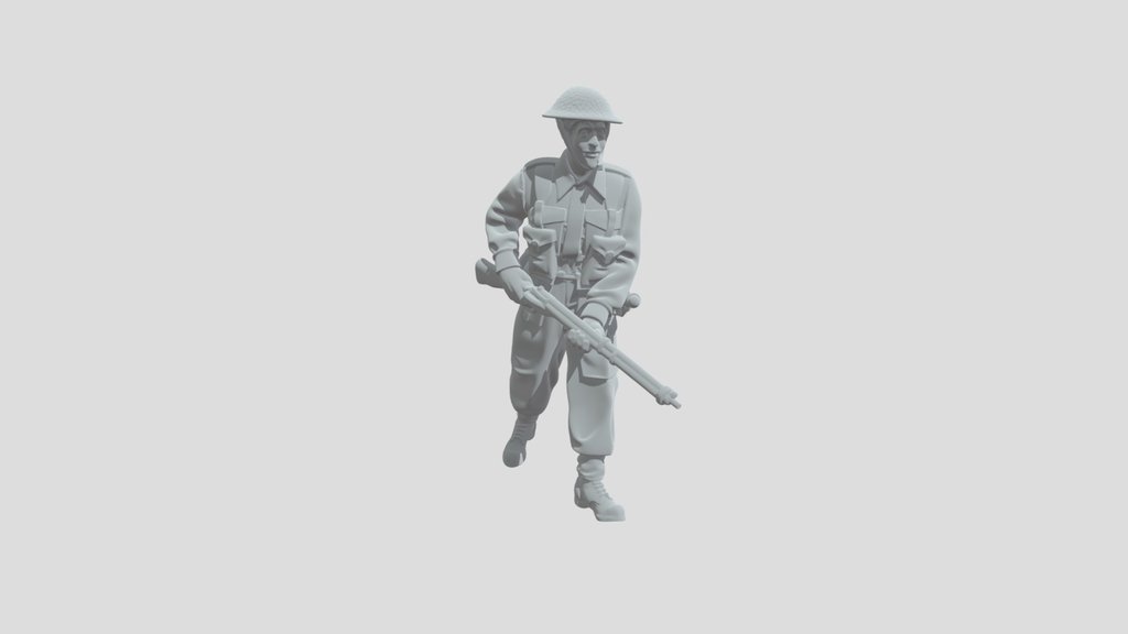 Infantryman with a rifle