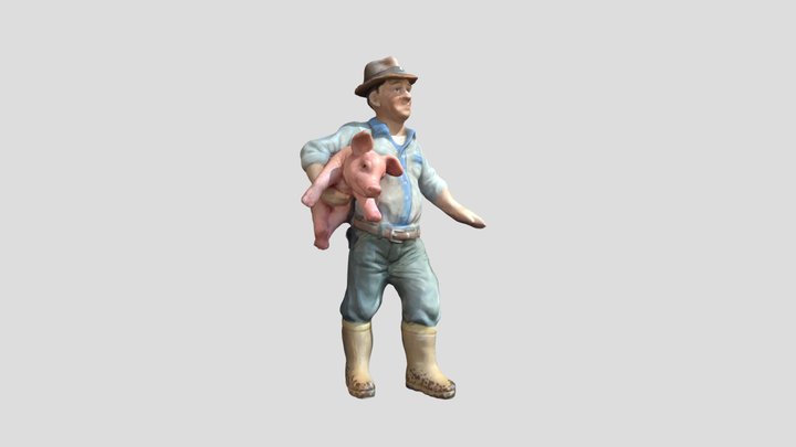 Pig Farmer 3D Model