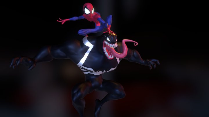 Venom and Spidey 3D Model