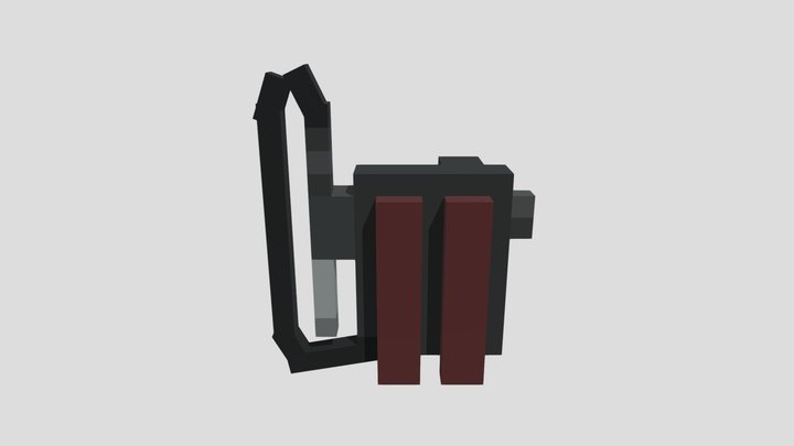 low-poly Proton Pack 3D Model