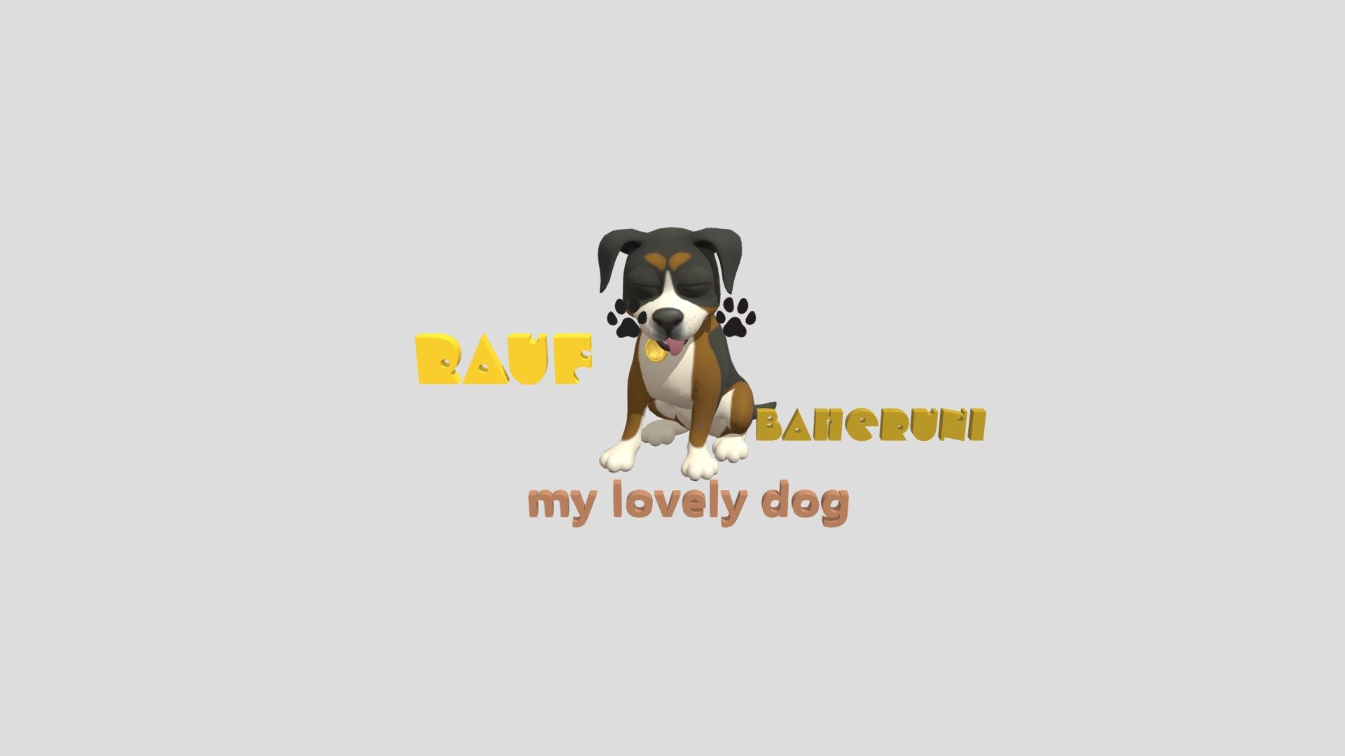 My lovely dog