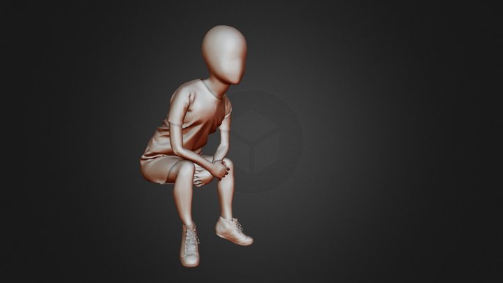 Mannequin Child Male - G 3D Model