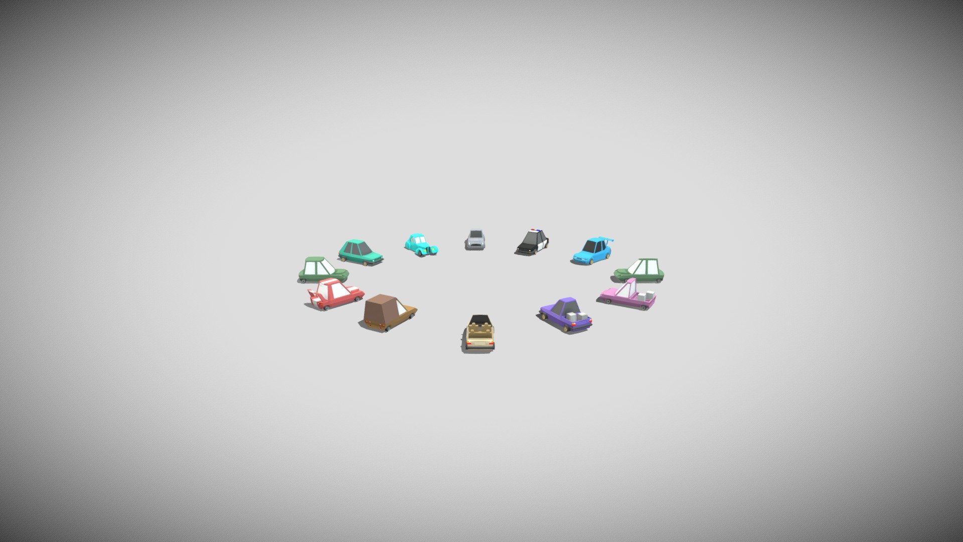 Cartoon Lowpoly Cars