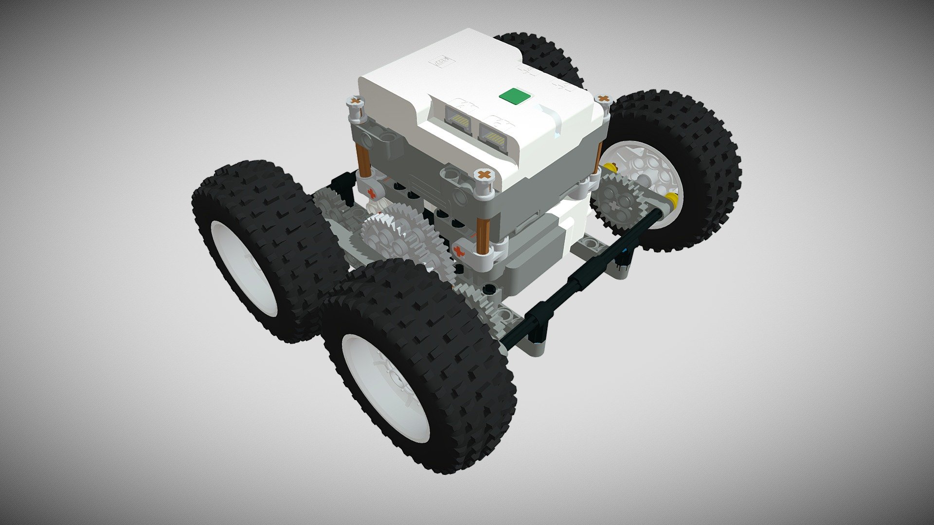 LEGO MOC - 4 Wheel Skid Steer