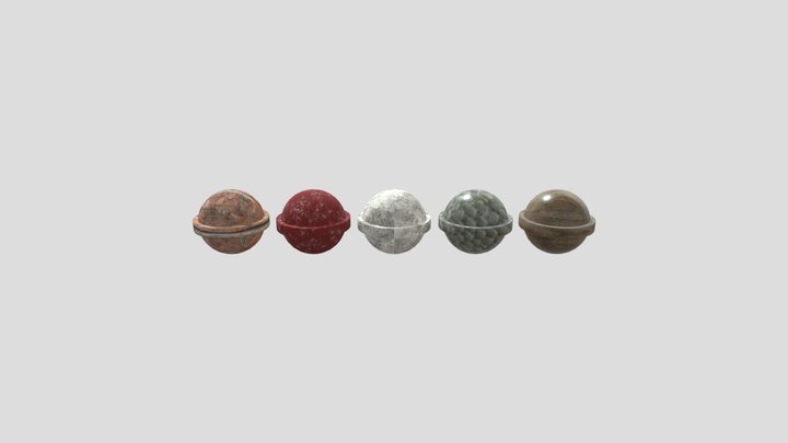 Texture Spheres 3D Model