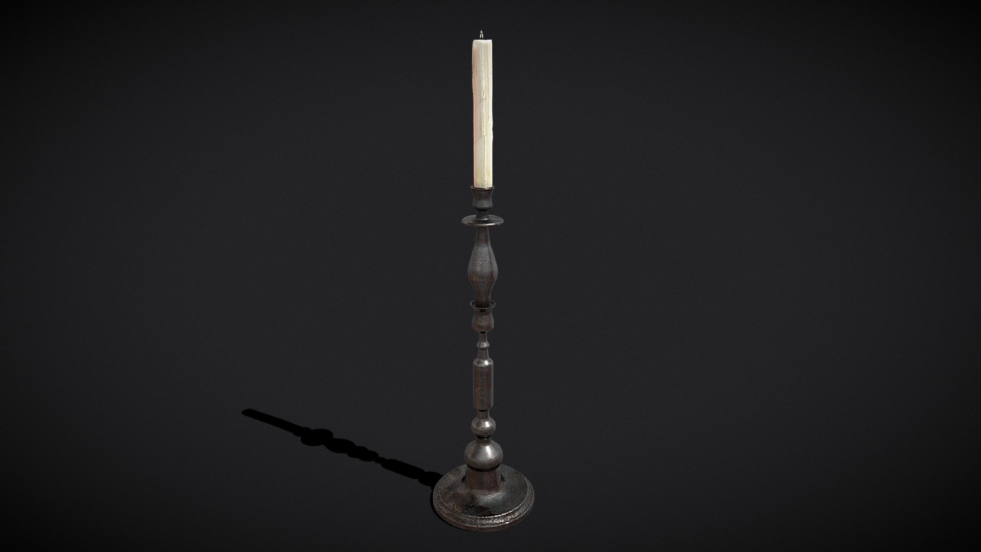 Rusting Column Candle Stick - Buy Royalty Free 3D model by ...
