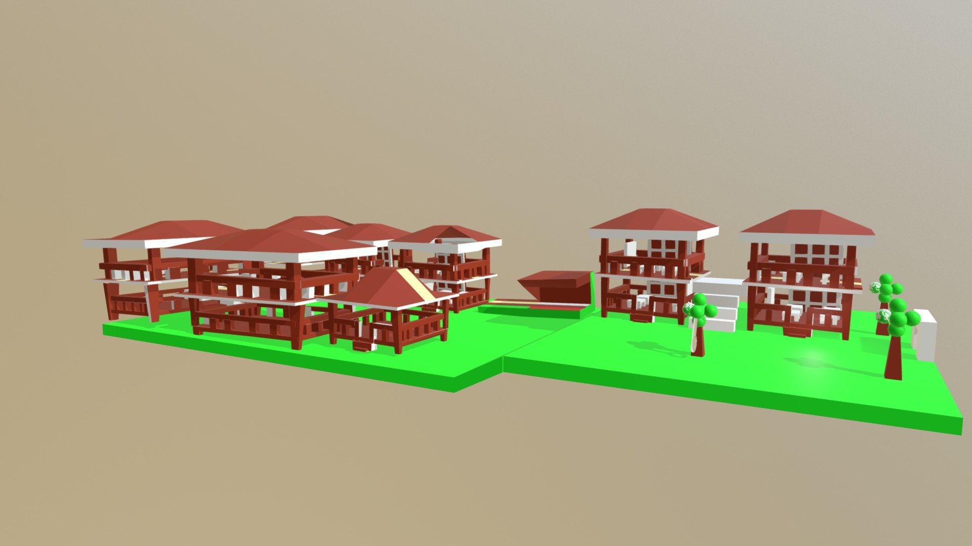 Sekolah Alam Indonesia - 3D Model By Mumtazzaidan [4070f80] - Sketchfab