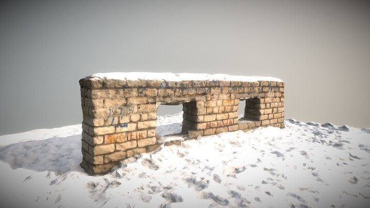 Brick Wall 3D Model
