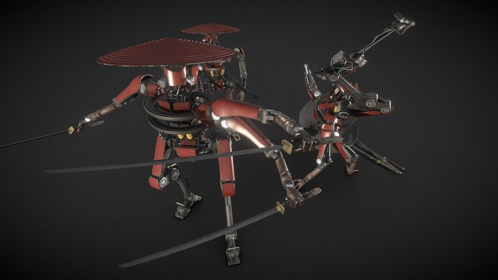 Japanese samurai; KATANA 3D Model