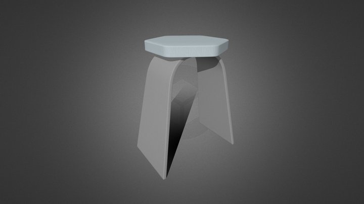 Stool "Hexa" inspired by Stable Diffusion 3D Model