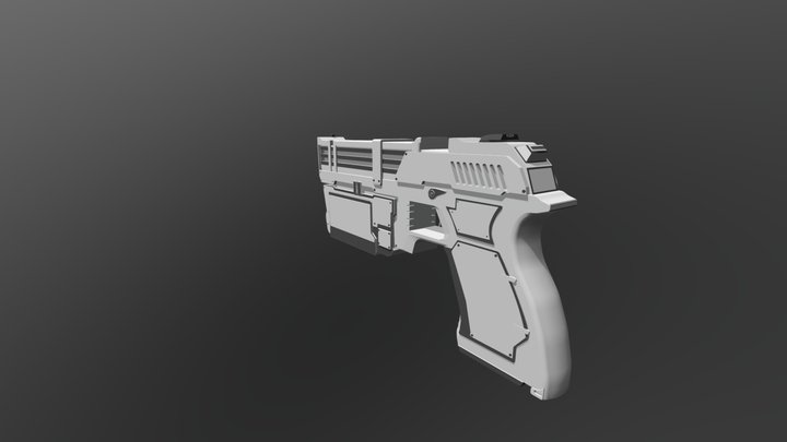Sci-fi Pistol 3D Model