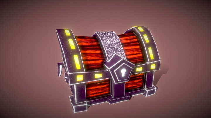 Stylized Chest 3D Model