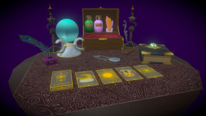 Tarottable Diorama 3D Model