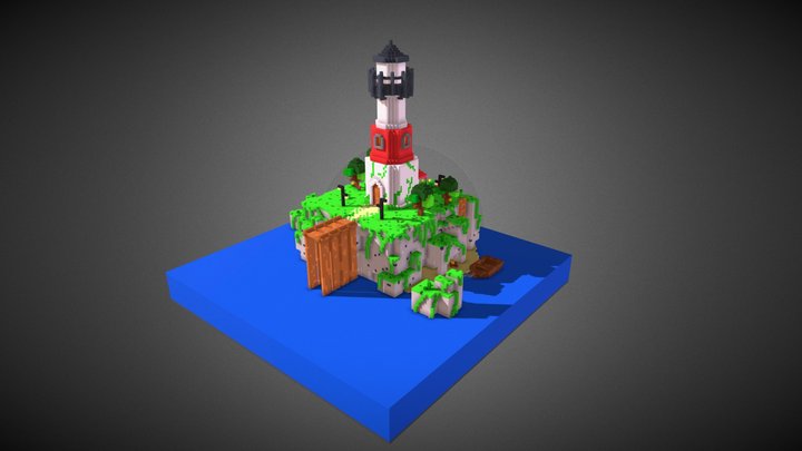 Lonely lighthouse 3D Model