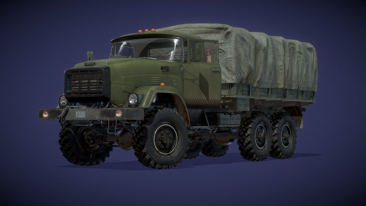 DCB K-133BYAT (Unbranded) with tarp 3D Model