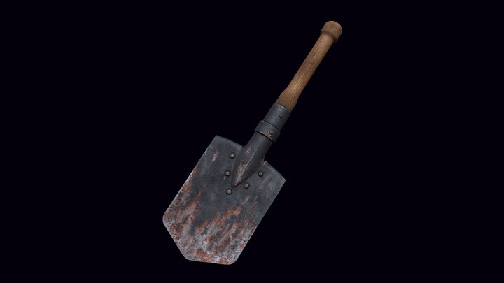 Military shovel 3D Model