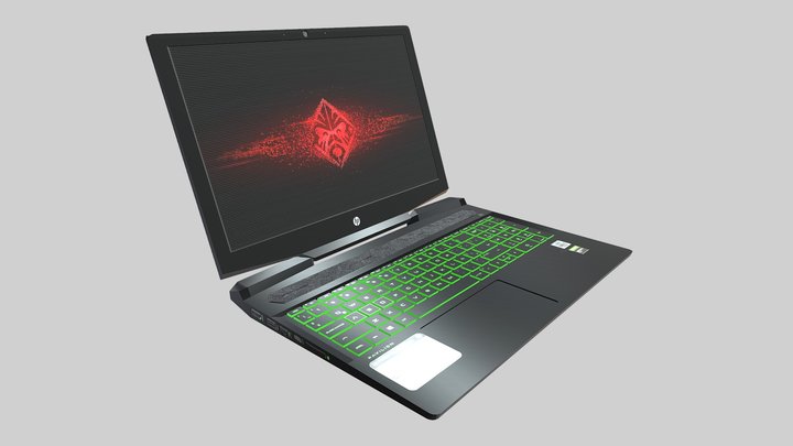 Laptop HP DK 008la 3D Model