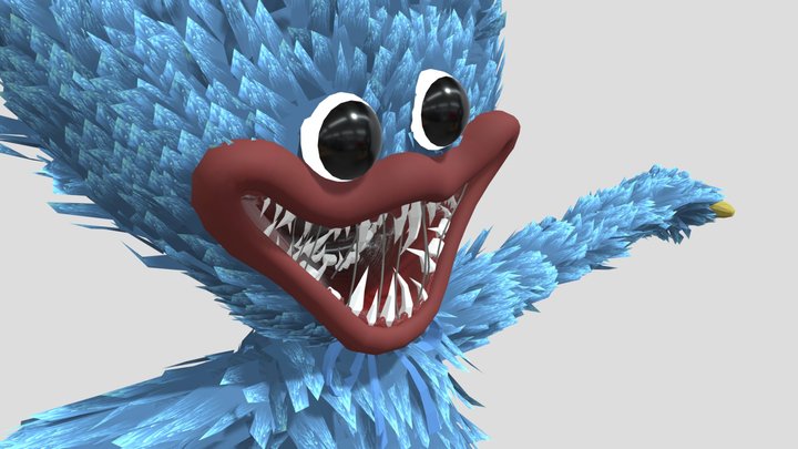 High qualtiy huggy wuggy rig 3D Model
