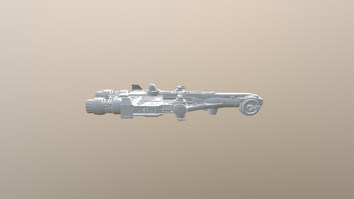 Corvan Gunship 3D Model