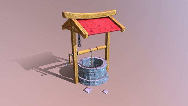 Stylized Well 3D Model