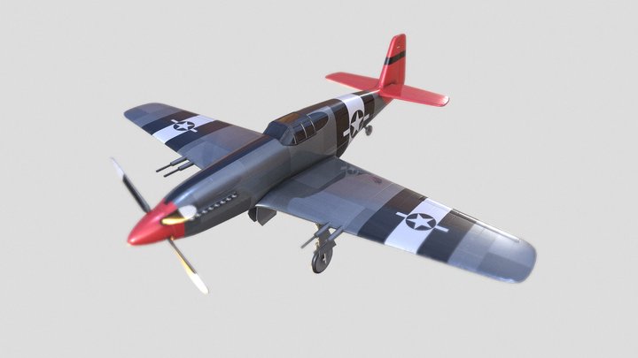 Mustang P 51B Airplane