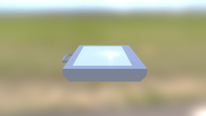 prancheta mesa maleta fechada 3D Model