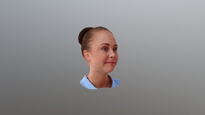 Exemple numér tête 3D Model