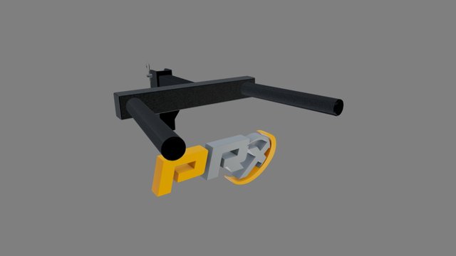 Dip Bar Attachment for Profile Rack 3D Model