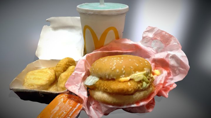 Burger set [3D Scanner] 3D Model
