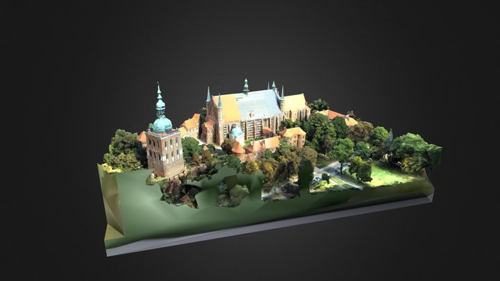 Frombork Wzgórze Katedralne 2018 3D Model