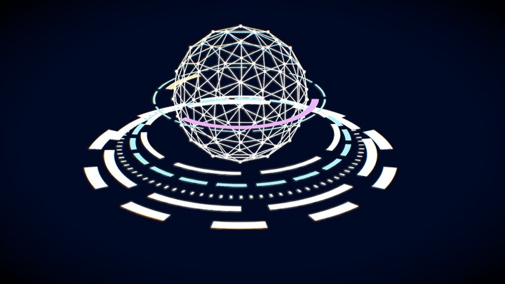 Globe HUD 3D Model