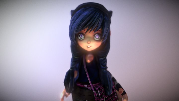 Fan Art - Anna blue : Zoe 3D Model