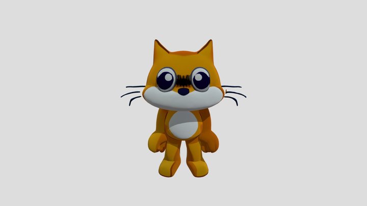 Scratch cat 3D Model