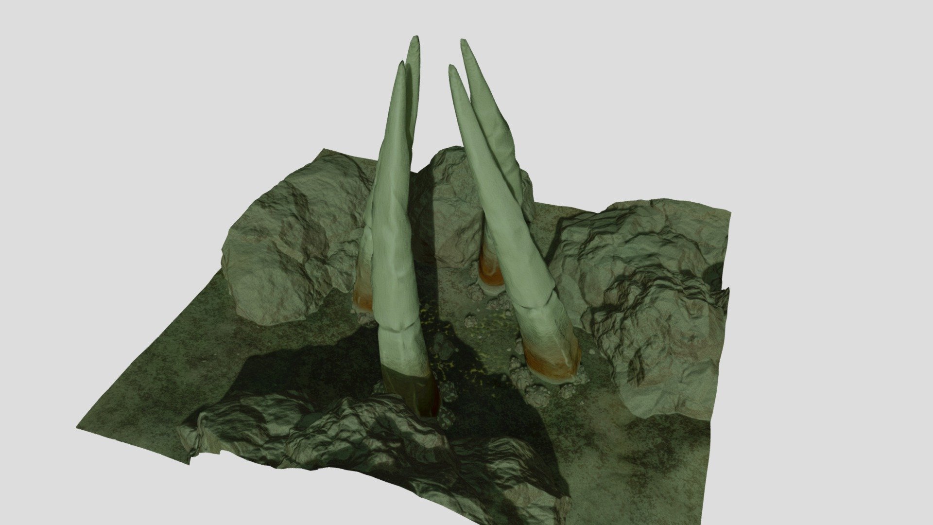Toughened Spear Roots - 3D model by Ecthelion [40816e9] - Sketchfab