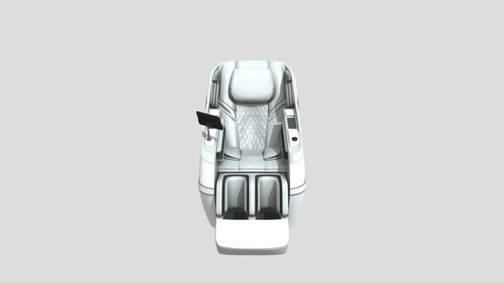 Twinstar-cream-white- Rebalanse- Massage- Chair 3D Model