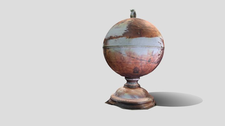 Antique Globe Humidor 3D Model