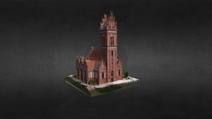 Warmia. Pieniężno. Kościół 3D Model