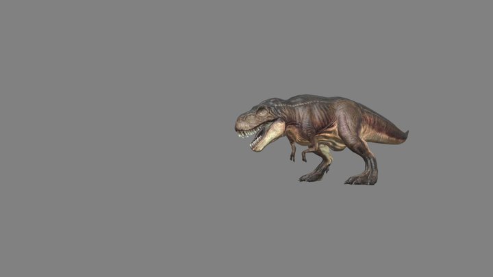 Rigged T-Rex Fabulous 3D Model