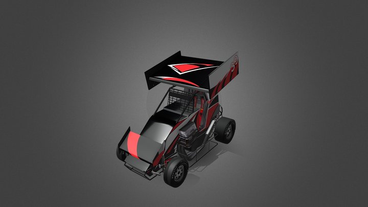 Mini Sprint Car 3D Model